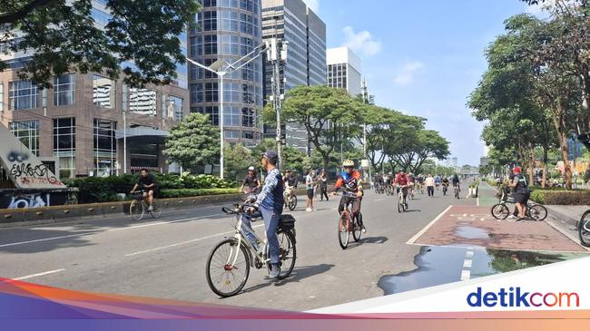 Suasana CFD Jakarta yang Tetap Diadakan Pagi Ini, Warga Aman Berolahraga