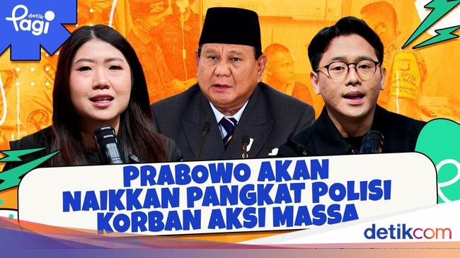 Prabowo akan Naikkan Pangkat Polisi Korban Aksi Massa