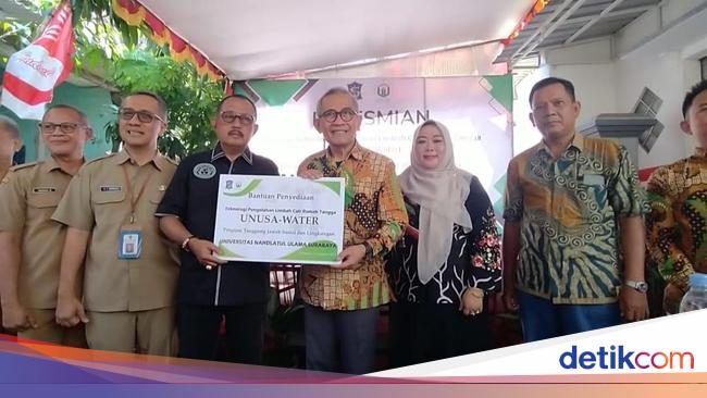 Bantuan dari Unusa, Warga Kendangsari Surabaya Ubah Air Got Jadi Jernih