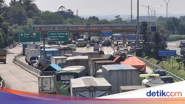 Lalin Jelang GT Ciawi 2 Macet Siang Ini Imbas Evakuasi Truk Kecelakaan