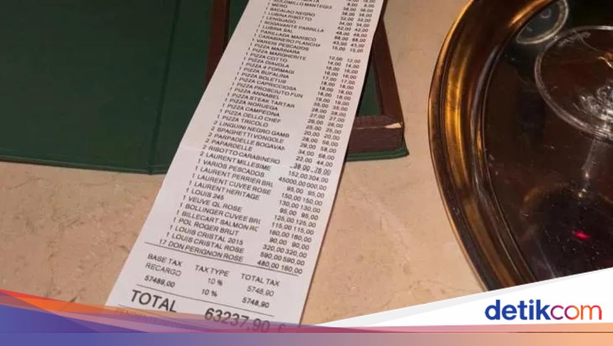 Seharga Mobil Mewah, 5 Bon Makan di Resto Ini Capai Miliaran Rupiah!