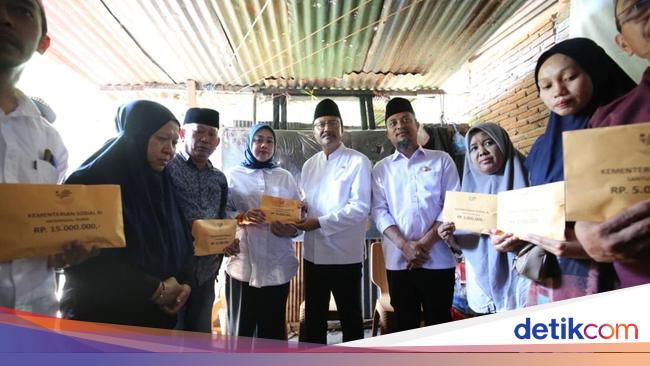 Kemensos Beri Santunan-Paket Sembako ke Korban Unjuk Rasa Kota Makassar