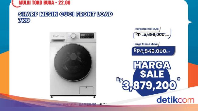 Ada Transmart Full Day Sale, Beli Mesin Cuci Front Load Diskon Rp 1,81 Juta