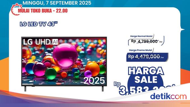 TV 43 Inch Diskon di Transmart, Cek di Sini!