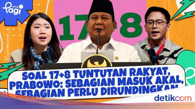 Soal 17+8 Tuntutan Rakyat, Prabowo: Sebagian Masuk Akal, Sebagian Perlu Dirundingkan