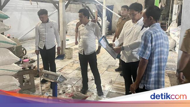 Polres dan Satgas Pangan Serang Gerebek Pabrik Beras Oplosan