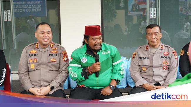 Polisi dan Komunitas Ojol di Bekasi Sinergi Jaga Keamanan