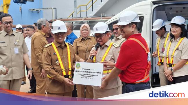 Pramono-Andra Soni Resmikan IPA Pesanggrahan, Suplai Air Bersih Jakarta-Banten