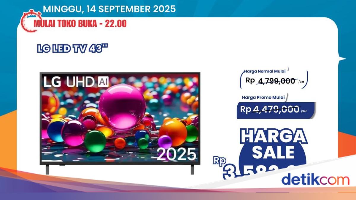 Hore! Smart LED TV 43 FHD Ada Diskon di Transmart Full Day Sale
