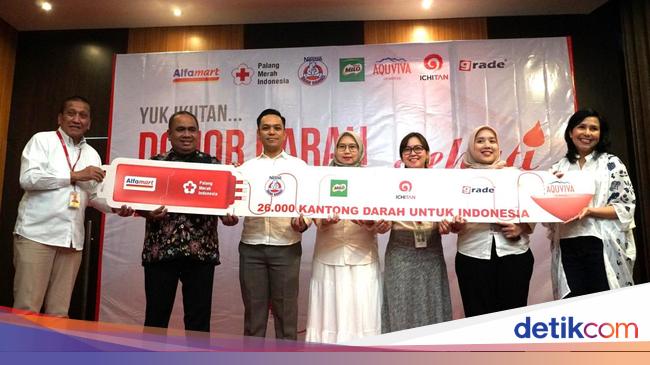 Alfamart Gelar Donor Darah Serentak di 34 Kota, Target 26 Ribu Kantong