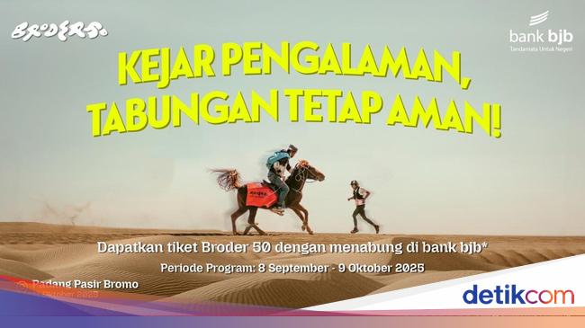 Bank bjb Ajak Nasabah Nabung Sekaligus Ikut Lari BRODER50 di Lautan Pasir