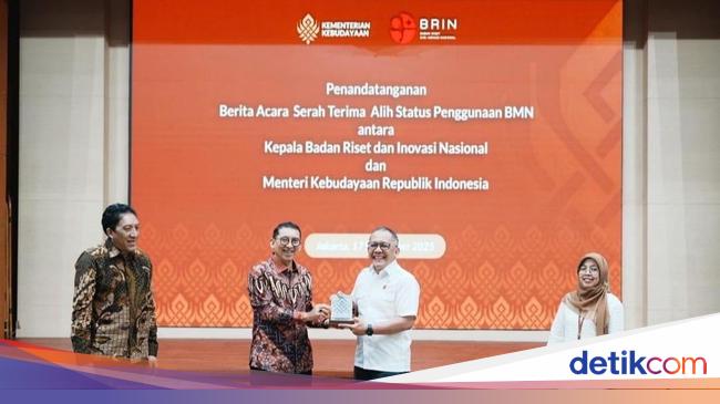 Kementerian Kebudayaan Teken Serah Terima Delapan Aset Strategis dari BRIN