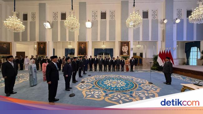 Lengkap! Daftar Nama Menteri Kabinet Prabowo-Gibran Usai Pelantikan Hari Ini