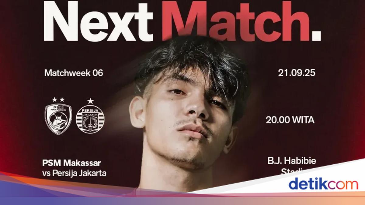 Jadwal PSM Makassar Vs Persija Jakarta di Super League 2025/2026
