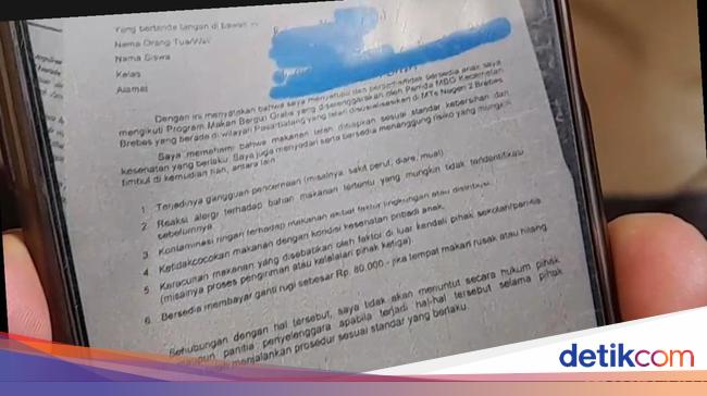 MTsN 2 Brebes Jelaskan soal Surat agar Ortu Tak Gugat Bila Anak Keracunan MBG