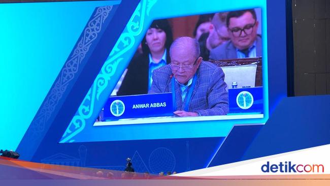 Di Kongres Astana, Anwar Abbas Sebut Kesenjangan Ekonomi Akar Konflik Agama