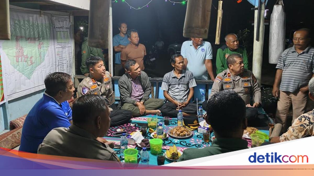 Polisi dan Warga Ronda Jaga Malam di Satkamling Sentajo Raya Kuansing