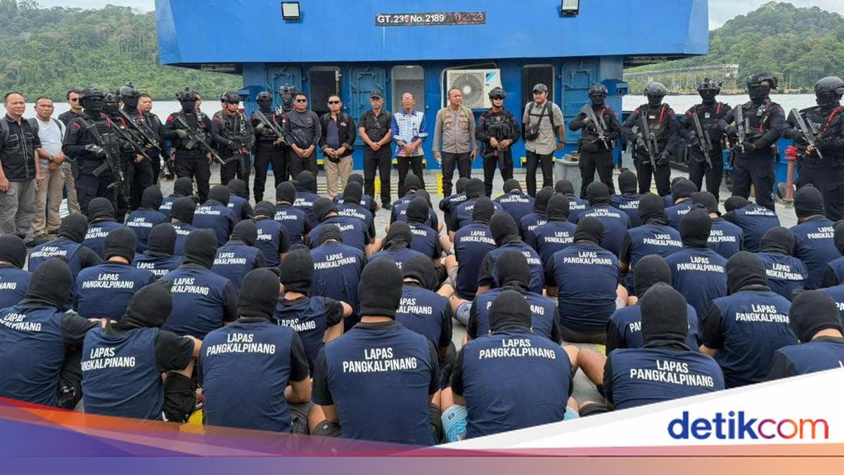 60 Napi 'Berisiko Tinggi' di Pangkalpinang Dipindah ke Nusakambangan