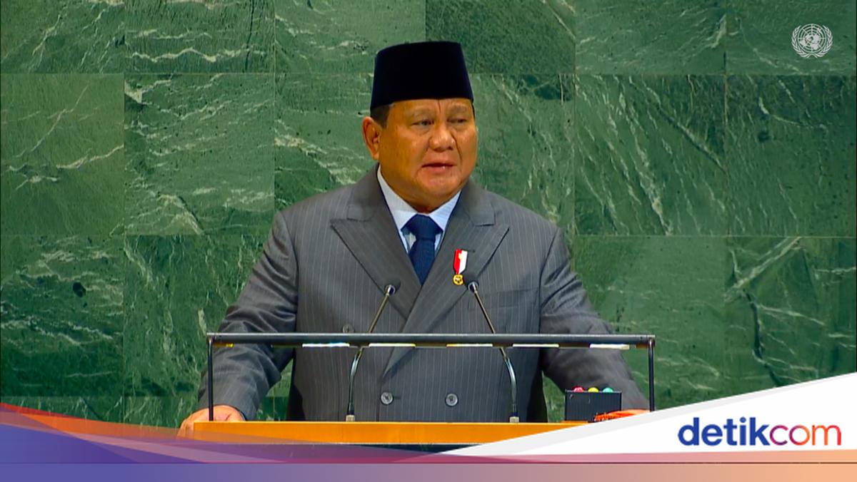 Pidato Lengkap Prabowo Saat KTT Palestina di PBB