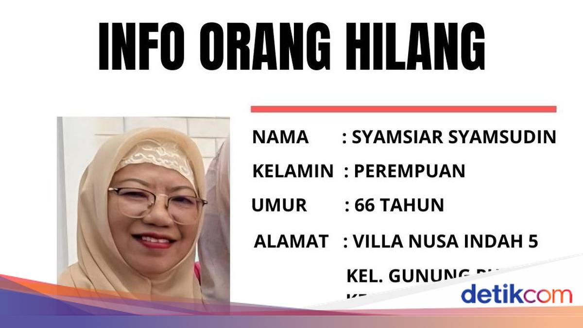 Tolong! Wanita Lansia Asal Bogor Hilang Sejak Kemarin