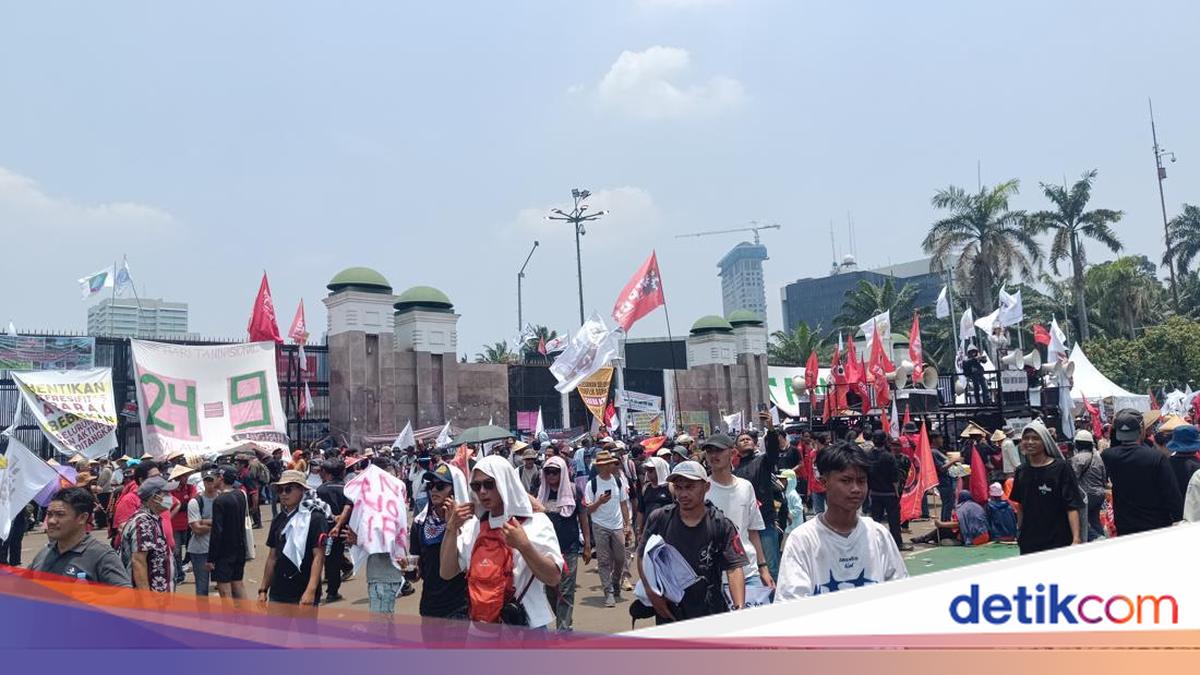 Demo Hari Tani di DPR, Massa Minta Politik Pangan Berpihak ke Petani