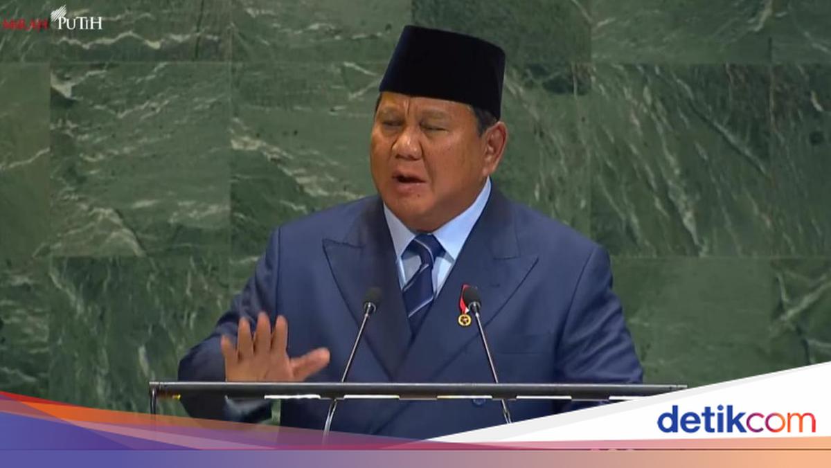 Dipuji Trump, Ini Momen Prabowo Hentakkan Podium Pidato Sidang Umum PBB