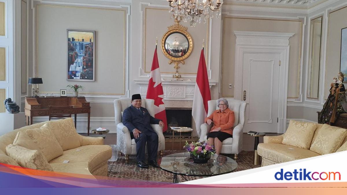 Prabowo Diterima Gubernur Jenderal Kanada di Rideau Hall Ottawa