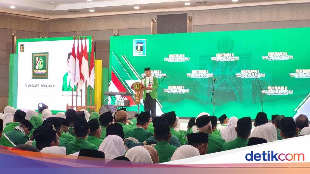 Buka Muktamar X PPP, Mardiono Serukan Jangan Ada Konflik Internal