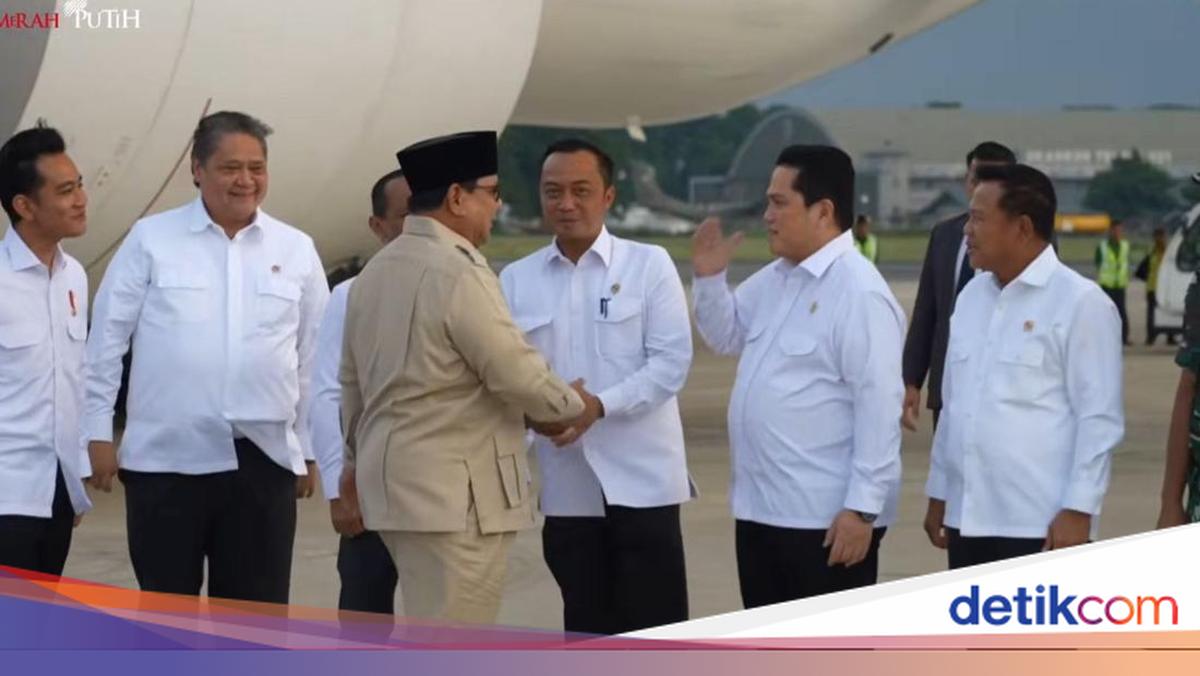 Prabowo Kembali Tiba di Tanah Air Usai Lawatan 4 Negara