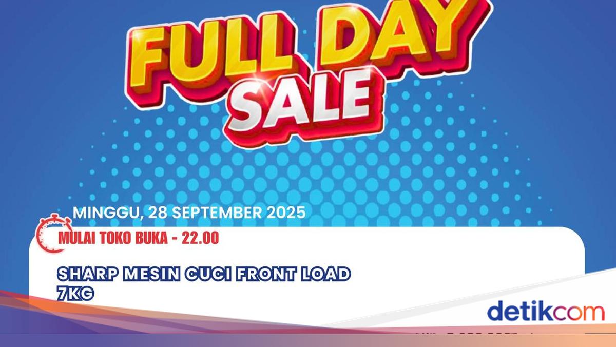 Buruan Beli! Sharp Mesin Cuci Cuma Rp 3 Jutaan di Transmart Full Day Sale
