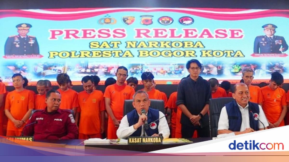 Polresta Bogor Ungkap Kasus Narkoba: 33 Pelaku Dijerat, Sabu-Ganja Disita