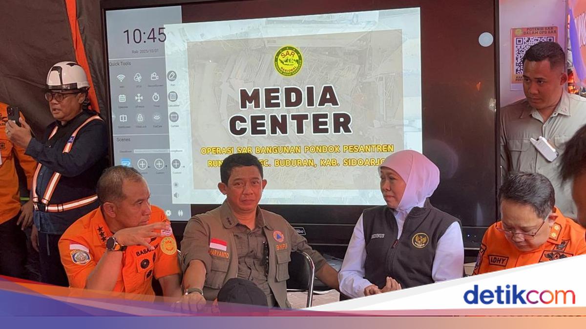Tim SAR Fokus 15 Titik Reruntuhan Ponpes Sidoarjo, 7 Lokasi Ada Respons