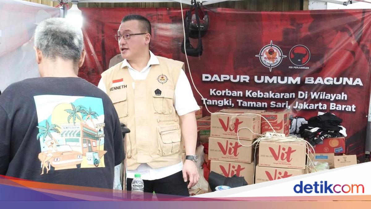 Kebakaran di Tangki Jakbar, BAGUNA PDIP DKI Buka Dapur Umum &amp; Kerahkan Relawan