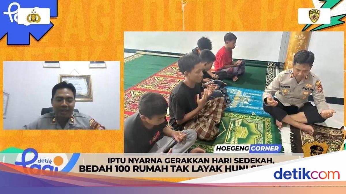 'Hidup Harus Bermakna' Jadi Motivasi Iptu Nyarna 15 Tahun Bedah Rumah Warga