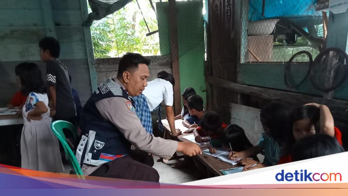 Inisiatif Aiptu Jacky Bikin Rumah Belajar Victory dari Bekas Warung Miras