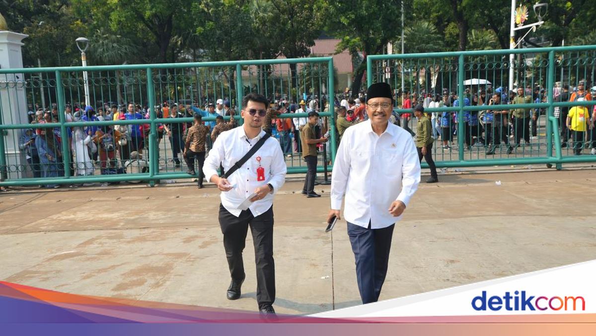 Mensos dan Wamensos Kompak Hadiri Upacara HUT Ke-80 TNI di Monas
