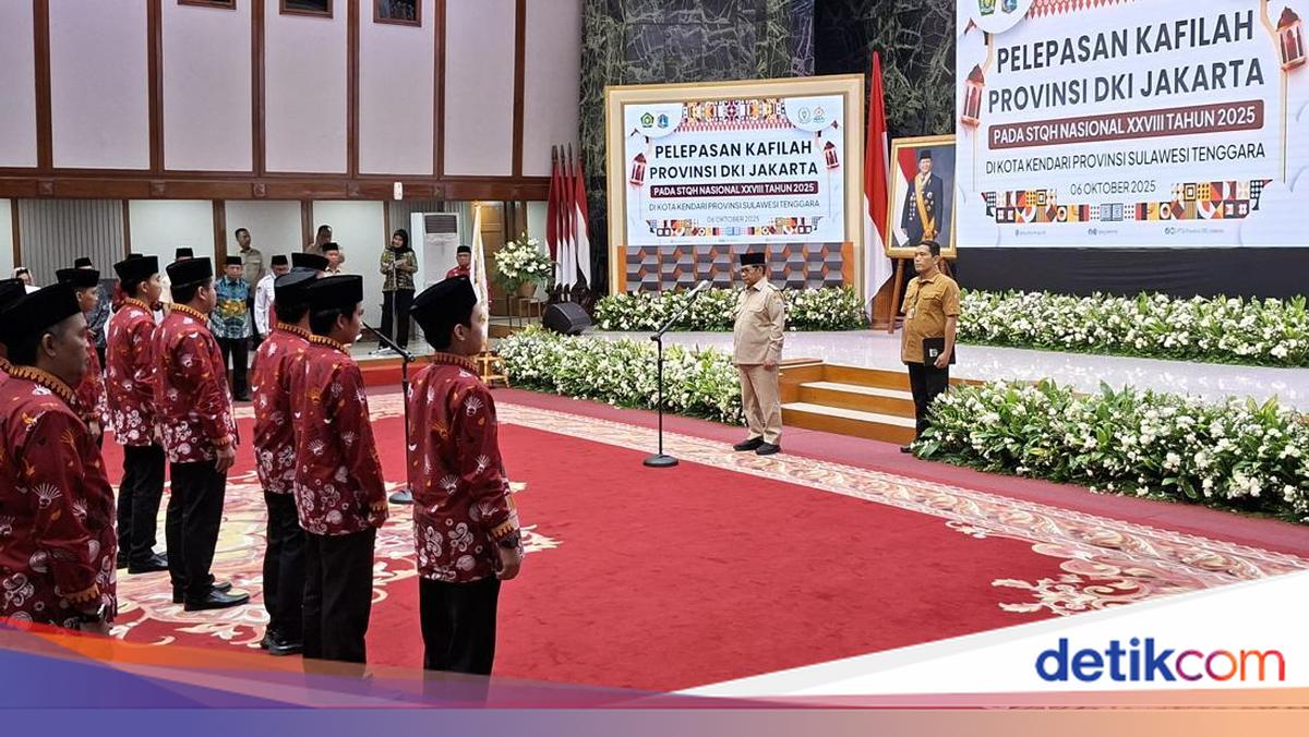 Pramono Lepas Kafilah DKI Jakarta Ikut STQH Nasional 2025 di Kendari
