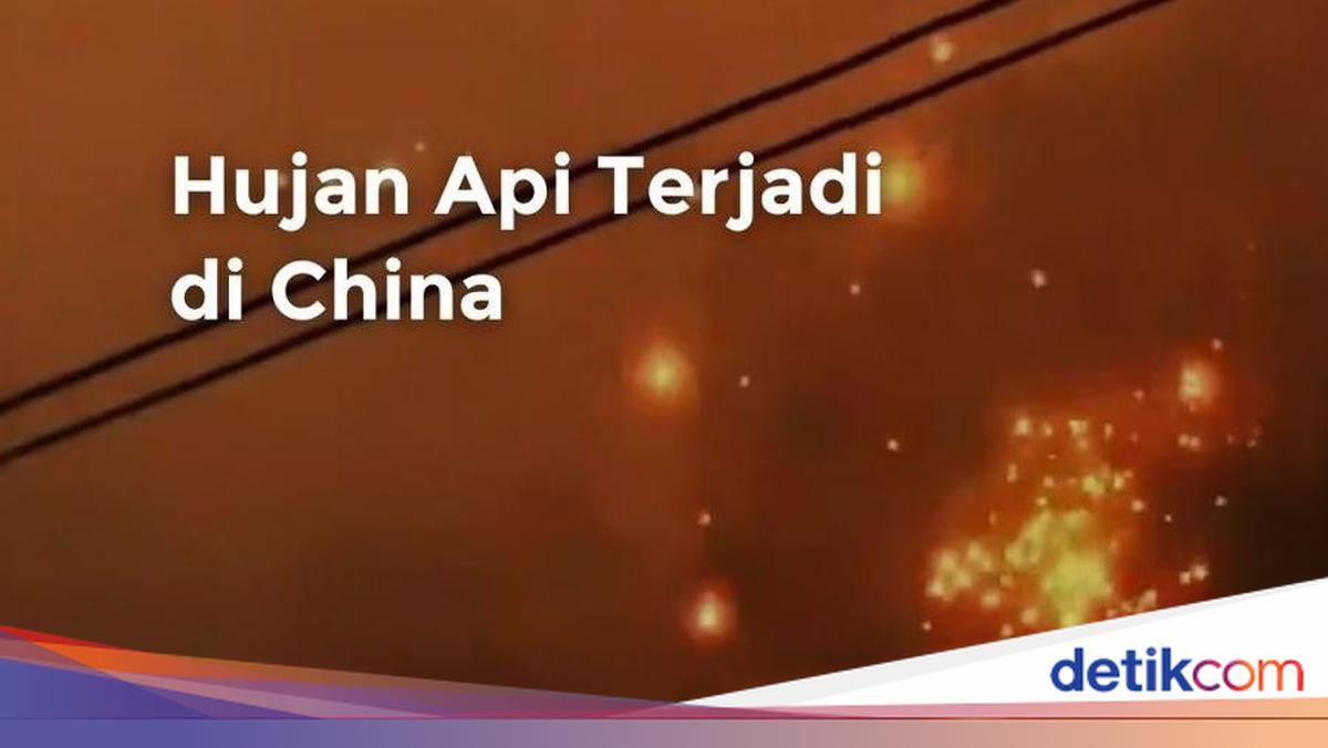 Penampakan Hujan Api gegara Pertunjukan Drone Gagal di China