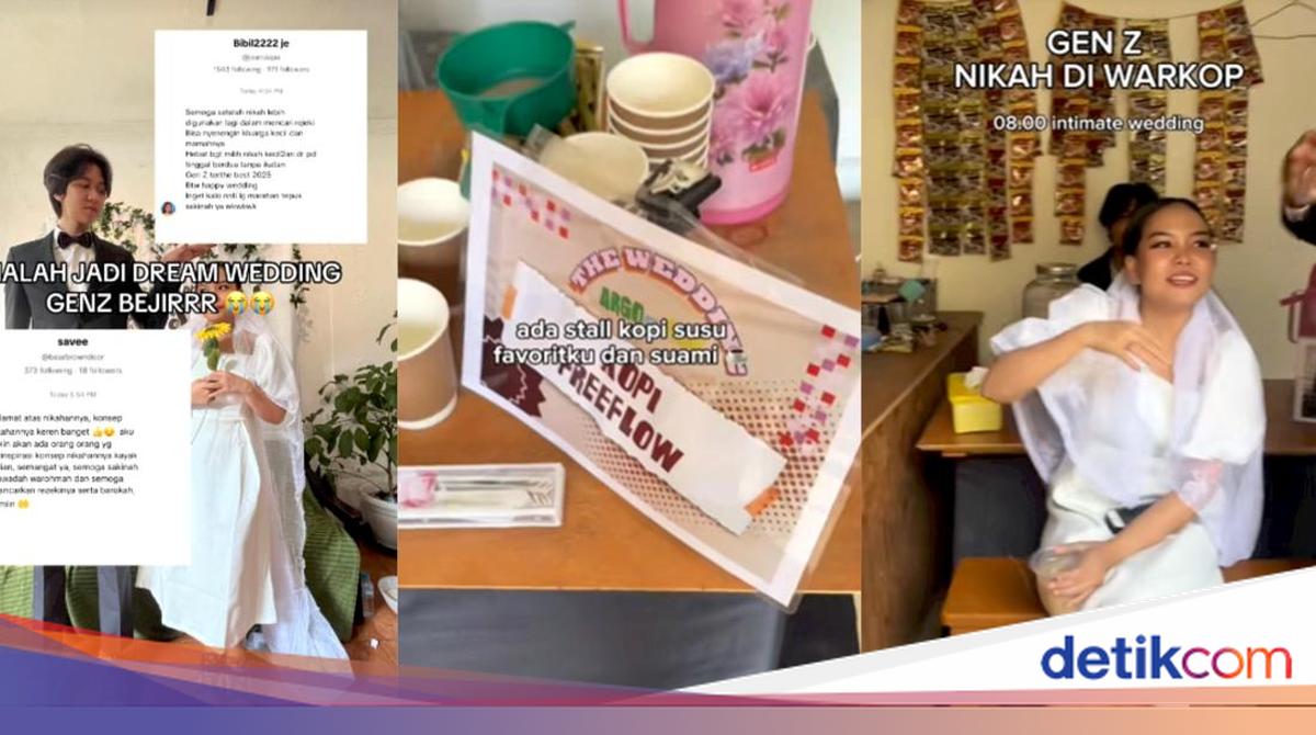 Kalcer Abis! Pasutri Gen Z Pilih Nikah Sederhana di Warkop