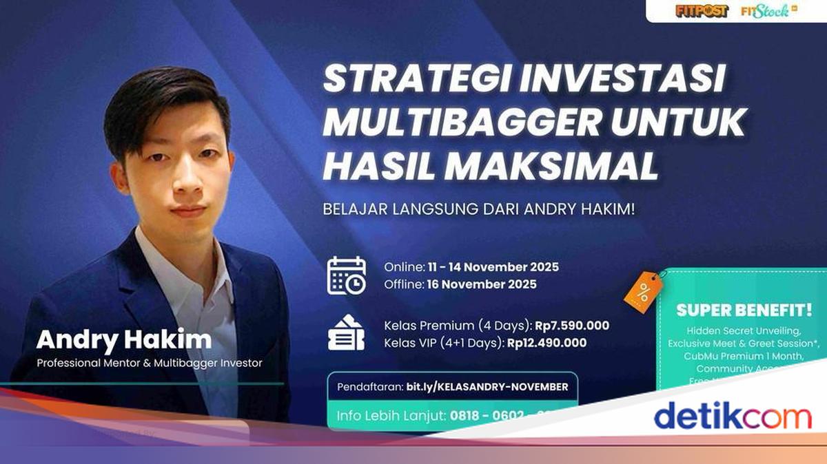 Raih Cuan Maksimal di Pasar Saham Bareng Investor Legendaris Andry Hakim