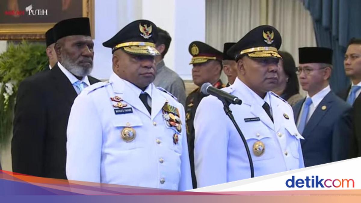 Prabowo Resmi Lantik Matius-Aryoko Jadi Gubernur-Wakil Gubernur Papua