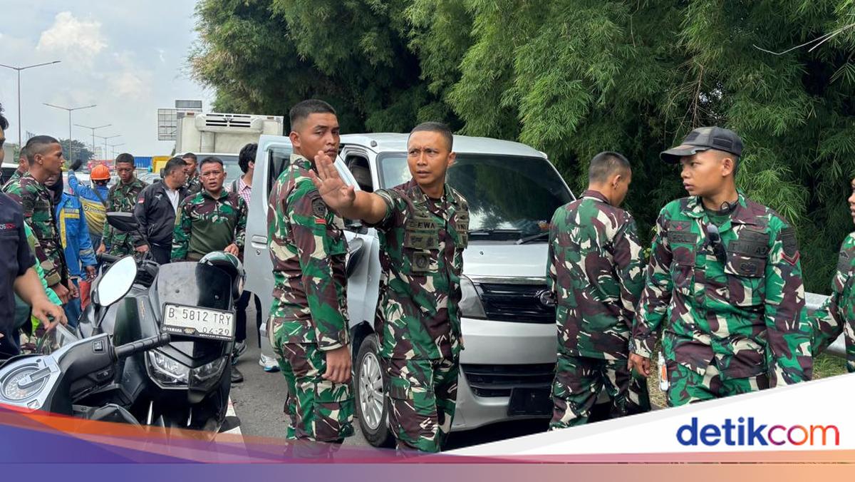 Mobil Ugal-ugalan Disergap TNI di Tol Jakbar, Ternyata Bawa Motor Curian