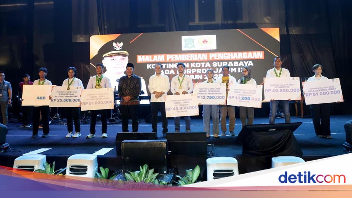 Pemkot Surabaya Gelontorkan Bonus Rp 42,7 M buat Atlet Porprov IX Jatim