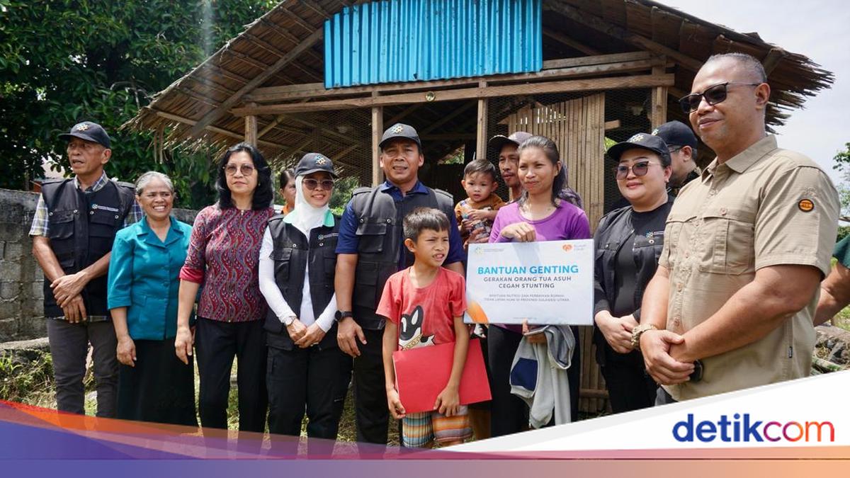 Menteri Wihaji Beri Bantuan GENTING ke Keluarga Risiko Stunting di Manado