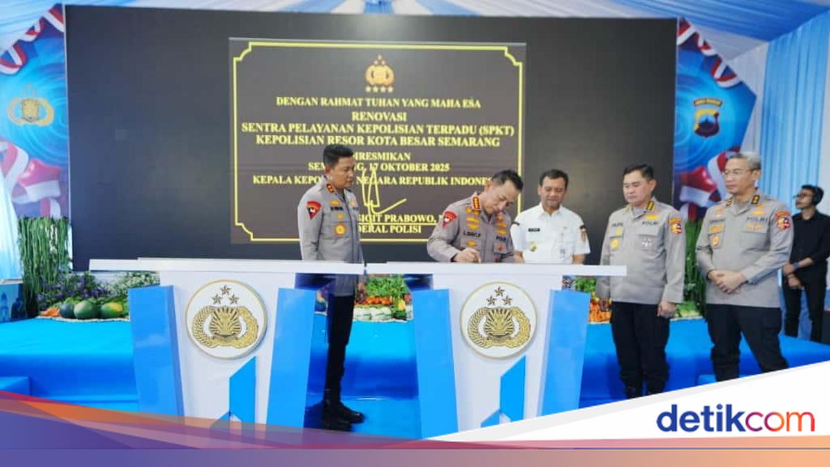 Kapolri Resmikan 35 SPKT Polres di Jateng, Optimalkan Pelayanan Masyarakat