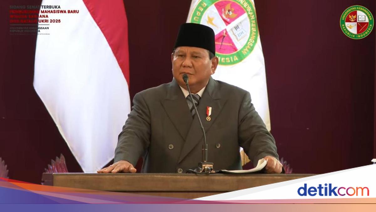 Prabowo ke Wisudawan UKRI: Kalau Mau Siap Hadapi Kegagalan, Belajar dari Prabowo