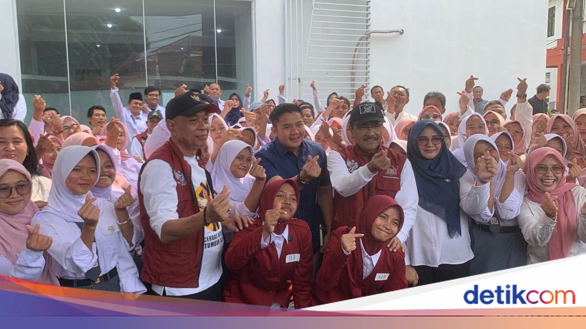 Mensos dan Seskab Teddy Cek Sekolah Rakyat di Tangsel, Disambut Antusias Siswa