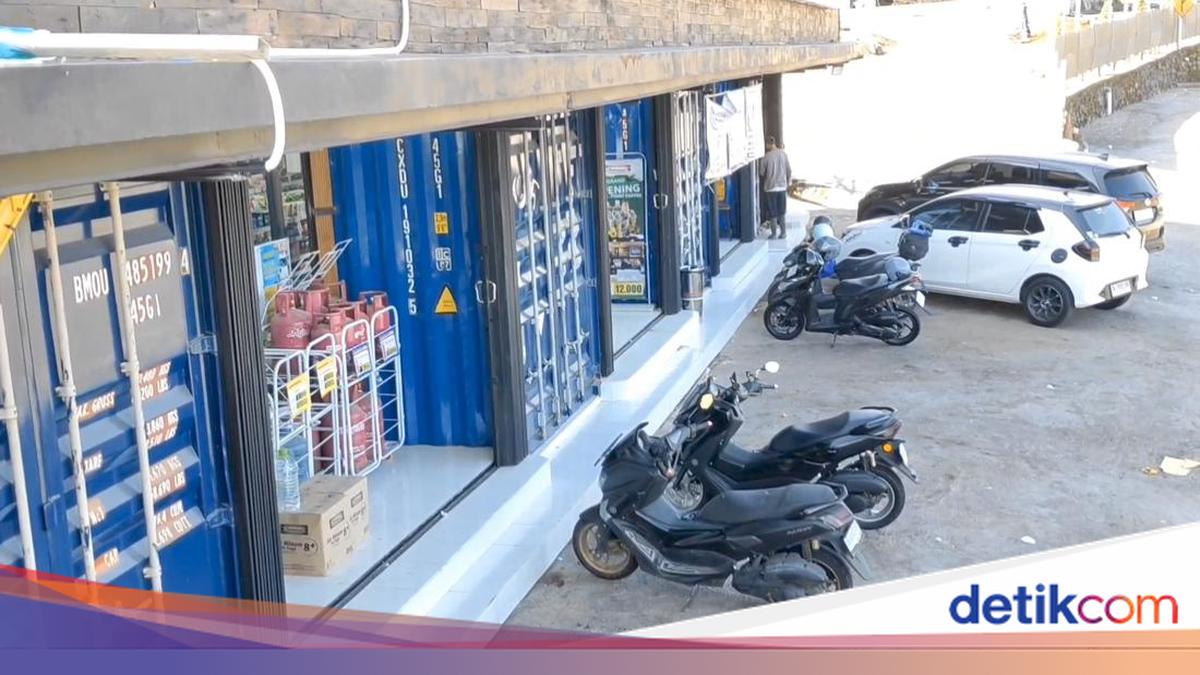 Bukan Sembarang Kontainer, yang Ini Jadi Minimarket dengan View Pegunungan Buleleng