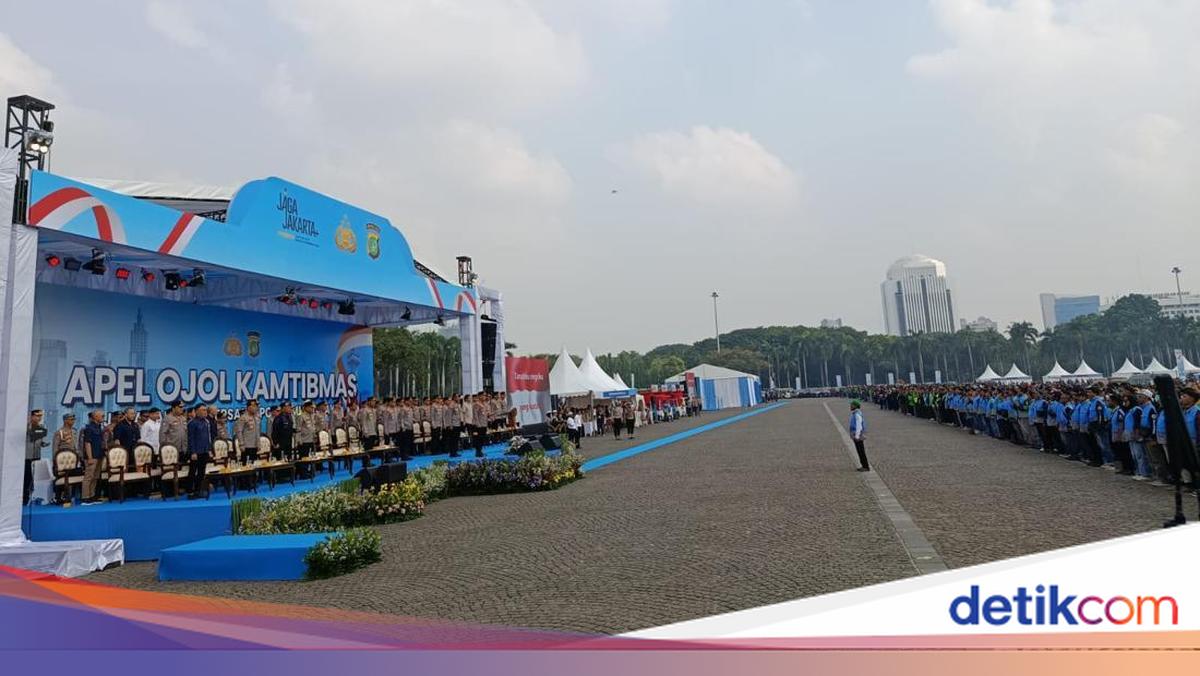 Hadiri Apel Ojol Kamtibmas, Kapolri Ajak Bersinergi Jaga Keamanan