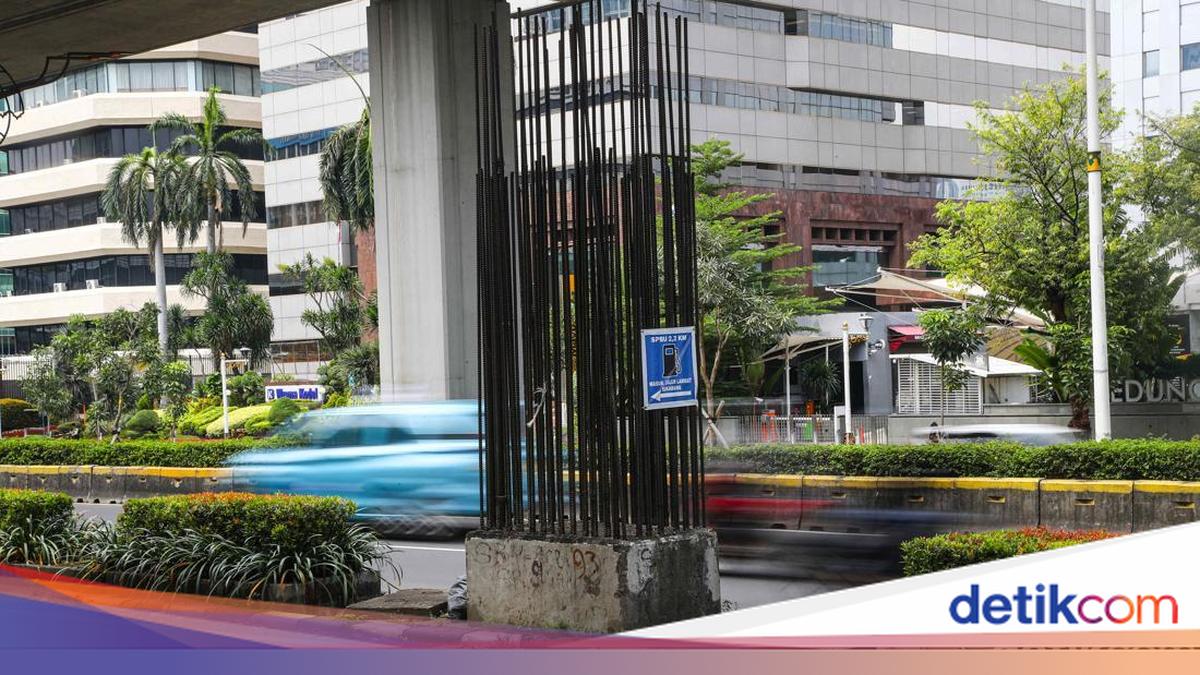 Pembongkaran Tiang Monorel di Jl Rasuna Said Ditargetkan Selesai September